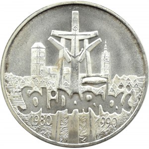 Polska, III RP, Solidarność, 100000 złotych 1990, typ A, Warszawa, UNC