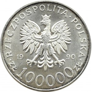 Polen, III RP, Solidarität, 100000 Zloty 1990, Typ A, Warschau, UNC