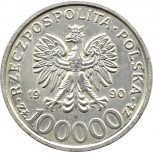 Polen, III RP, Solidarnosc (B), 100000 Zloty 1990, Typ B, Warschau