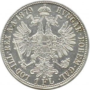 Austria-Hungary, Franz Joseph I, 1 florin 1879 A, Vienna