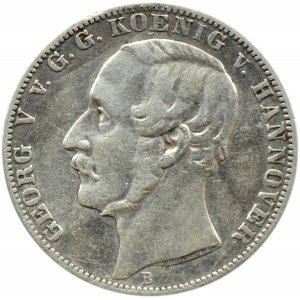 Germany, Hannover, Georg V, 1 thaler 1866 B, Hannover