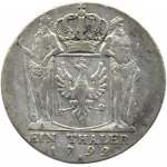 Německo, Prusko, Friedrich Wilhelm II, tolar 1792 A, Berlín