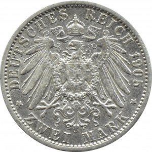 Německo, Prusko, Wilhelm II, 2 marky 1905 A, Berlín