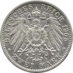 Niemcy, Prusy, Wilhelm II, 2 marki 1905 A, Berlin
