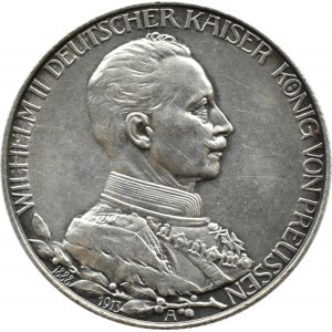 Niemcy, Prusy, Wilhelm II w mundurze, 2 marki 1913 A, Berlin