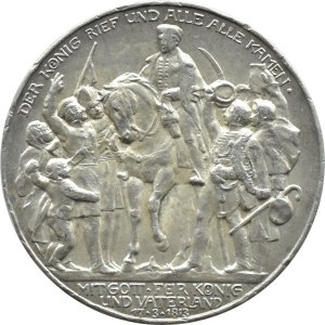 Deutschland, Preußen, Völkerschlacht bei Leipzig, 3 Mark 1913 A, Berlin