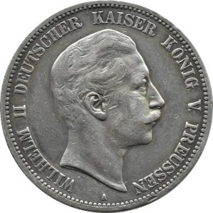 Německo, Prusko, Wilhelm II, 5 marek 1903 A, Berlín
