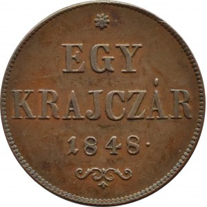 Węgry, 1 kreuzer (krajcar) 1848