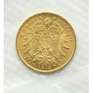 Österreich-Ungarn, Franz Joseph I., 10 Kronen 1912, Wien, UNC, foliert