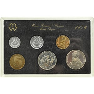 Polen, PRL, Polnische Umlaufmünzen, 10 Grosze-50 Zloty 1979, Warschau, UNC