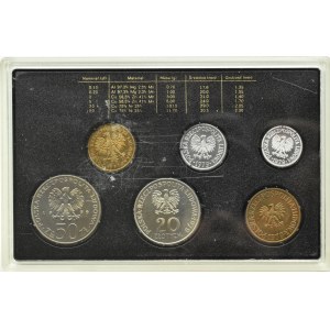Polsko, PRL, polské oběživo, 10 grošů-50 zlotých 1979, Varšava, UNC