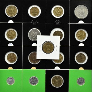 Polsko, Polská republika/Polsko, šarže 17 mincí 1949-1986, Kremnica/Varšava