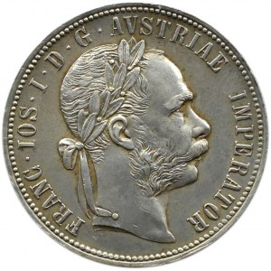 Austria-Hungary, Franz Joseph I, 1 florin 1886, Vienna