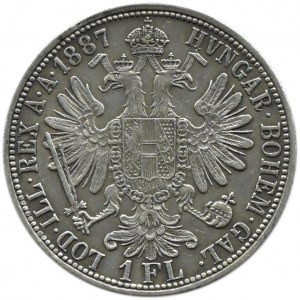 Österreich-Ungarn, Franz Joseph I., 1 Gulden 1887, Wien