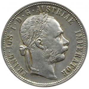 Austria-Hungary, Franz Joseph I, 1 florin 1881, Vienna