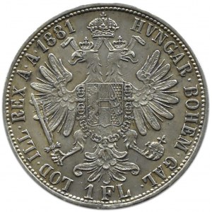 Österreich-Ungarn, Franz Joseph I., 1 Gulden 1881, Wien