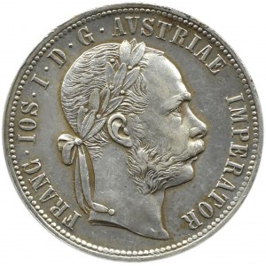 Austro-Węgry, Franciszek Józef I, 1 floren 1877, Wiedeń