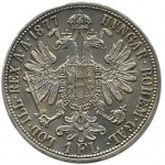 Austria-Hungary, Franz Joseph I, 1 florin 1877, Vienna