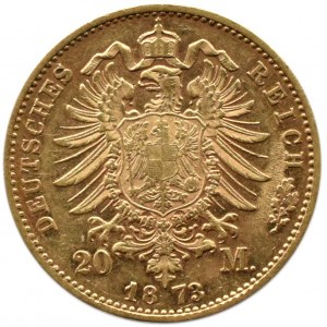 Niemcy, Bawaria, Ludwik II, 20 marek 1873 D, Monachium