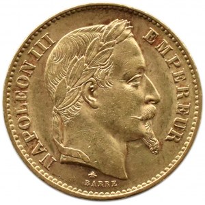 Francja, Napoleon III, 20 franków 1868 A, Paryż