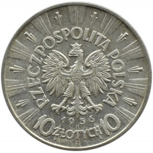 Polska, II RP, Józef Piłsudski 10 złotych 1936, Warszawa