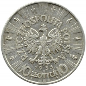 Poland, Second Republic, Józef Piłsudski 10 zloty 1935, Warsaw