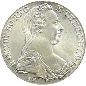 Austria, Maria Teresa, talar 1780, nowe bicie, menniczy egzemplarz