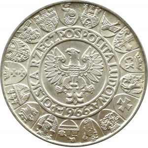 Polen, PRL, Mieszko und Dąbrówka, 100 Zloty 1966, Warschau, UNC