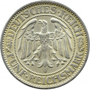 Německo, Výmarská republika, Dub, 5 značek 1932 A, Berlín