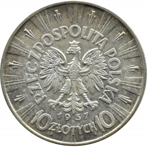 Polska, II RP, Józef Piłsudski, 10 złotych 1937, Warszawa