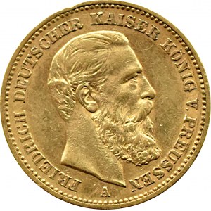 Germany, Prussia, Frederick III, 20 marks 1888 A, Berlin