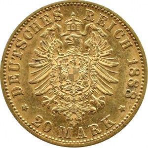 Niemcy, Prusy, Fryderyk III, 20 marek 1888 A, Berlin