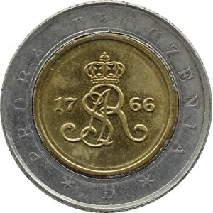 Polen, III RP, Prägeversuch 5 Zloty 1994, Warschau, UNC