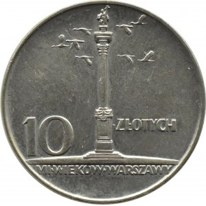 Poland, PRL, 10 zloty 1966, Sigismund's Column, UNC