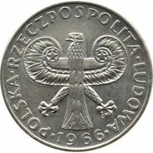 Poland, PRL, 10 zloty 1966, Sigismund's Column, UNC