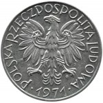 Polsko, PRL, Rybak, 5 zlotých 1971, Varšava, UNC