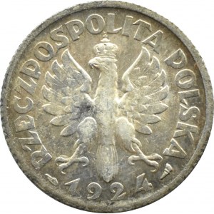 Polska, II RP, Kłosy, 1 złoty 1924, Paryż