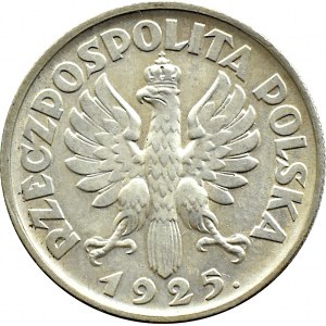 Poland, Second Republic, Spikes, 1 zloty 1925, London, beautiful!