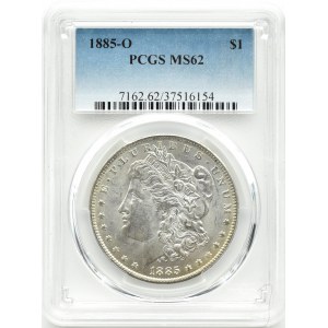 USA, Morgan, $1 1885 O, New Orleans, PCGS MS62