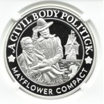 Wielka Brytania/USA, My Flower 400-rocznica, medal, NGC 70 ULTRA CAMEO