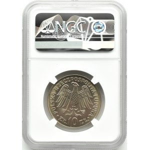 Polska, PRL, 10 złotych 1964, Kazimierz Wielki - wypukły, Warszawa, NGC MS66