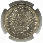 Polska, PRL, 10 złotych 1964, Kazimierz Wielki - wypukły, Warszawa, NGC MS66