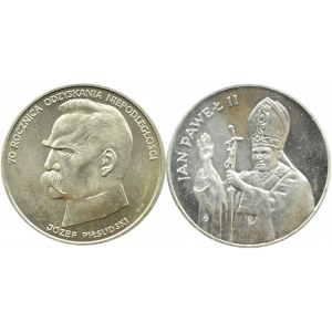 Polsko, PRL, J. Piłsudski/JPII, šarže 10000-50000 zlotých 1987-1988, Varšava