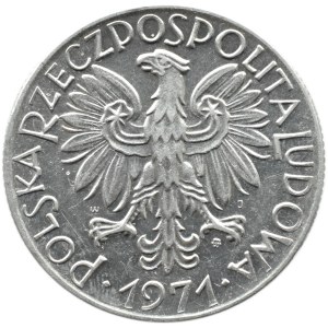 Polen, PRL, Rybak, 5 Zloty 1971, Warschau