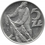 Polska, PRL, Rybak, 5 złotych 1971, Warszawa