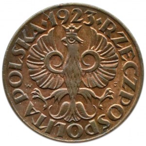 Polen, Zweite Republik, Pfennig 1923, Warschau