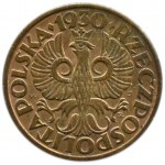 Polsko, Druhá polská republika, 1 grosz 1930, Varšava, UNC