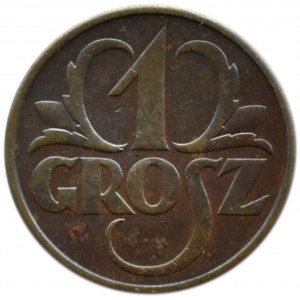 Polsko, Druhá republika, 1 grosz 1936, Varšava