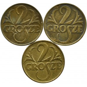 Poland, Second Republic, lot 2 pennies 1923, Warsaw