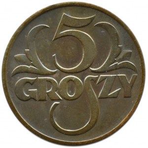 Poland, Second Republic, 5 grosze 1939, Warsaw